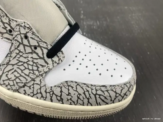 Cheap Jordan Air High White 1 OG DZ5485-052 Cement 0422